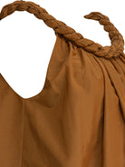 BROWN SILK TOP LOULOU DE SAISON