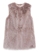 FAUX-FUR SLEEVELESS VEST Herno PINK 42