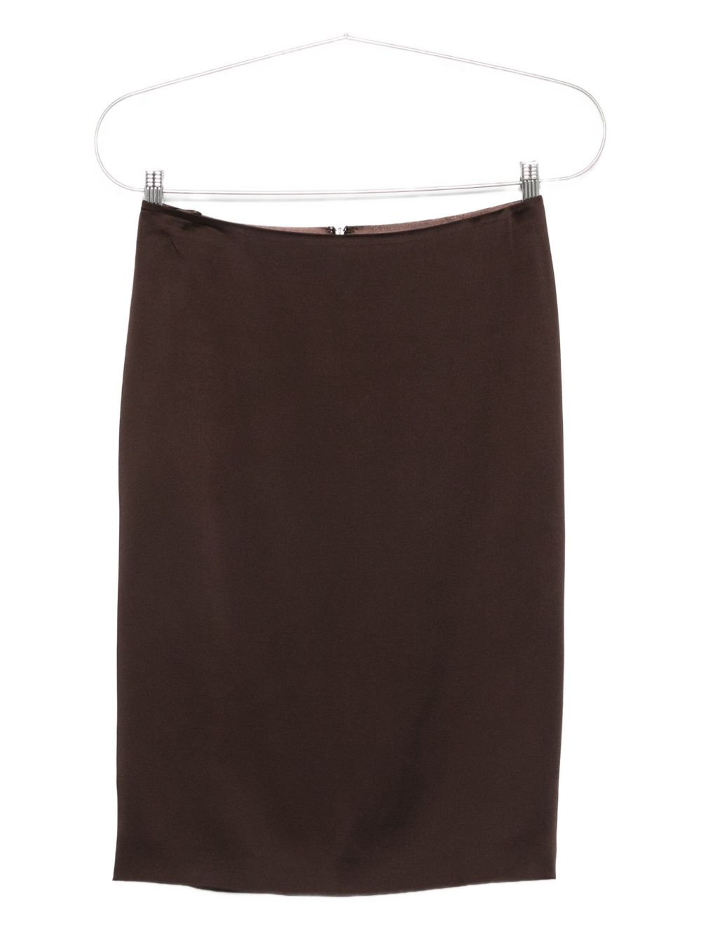 SATIN MIDI SKIRT Tom Ford MARRONE SCURO 38