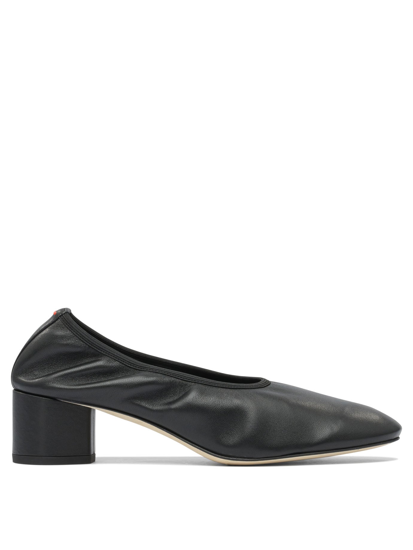 BLACK LEATHER HEELED SHOES Aeyde BLACK 35
