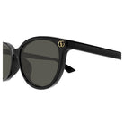 BLACK-BLACK-GREY ACETATE SUNGLASSES Gucci