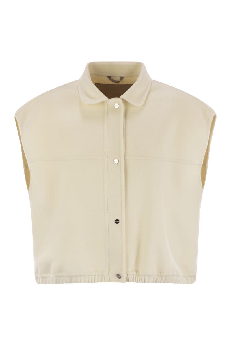 DOUBLE WOOL WAISTCOAT Herno NATURAL 40