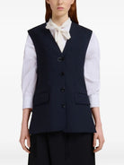 WOOL WAISTCOAT WITH SIDE SLITS Marni