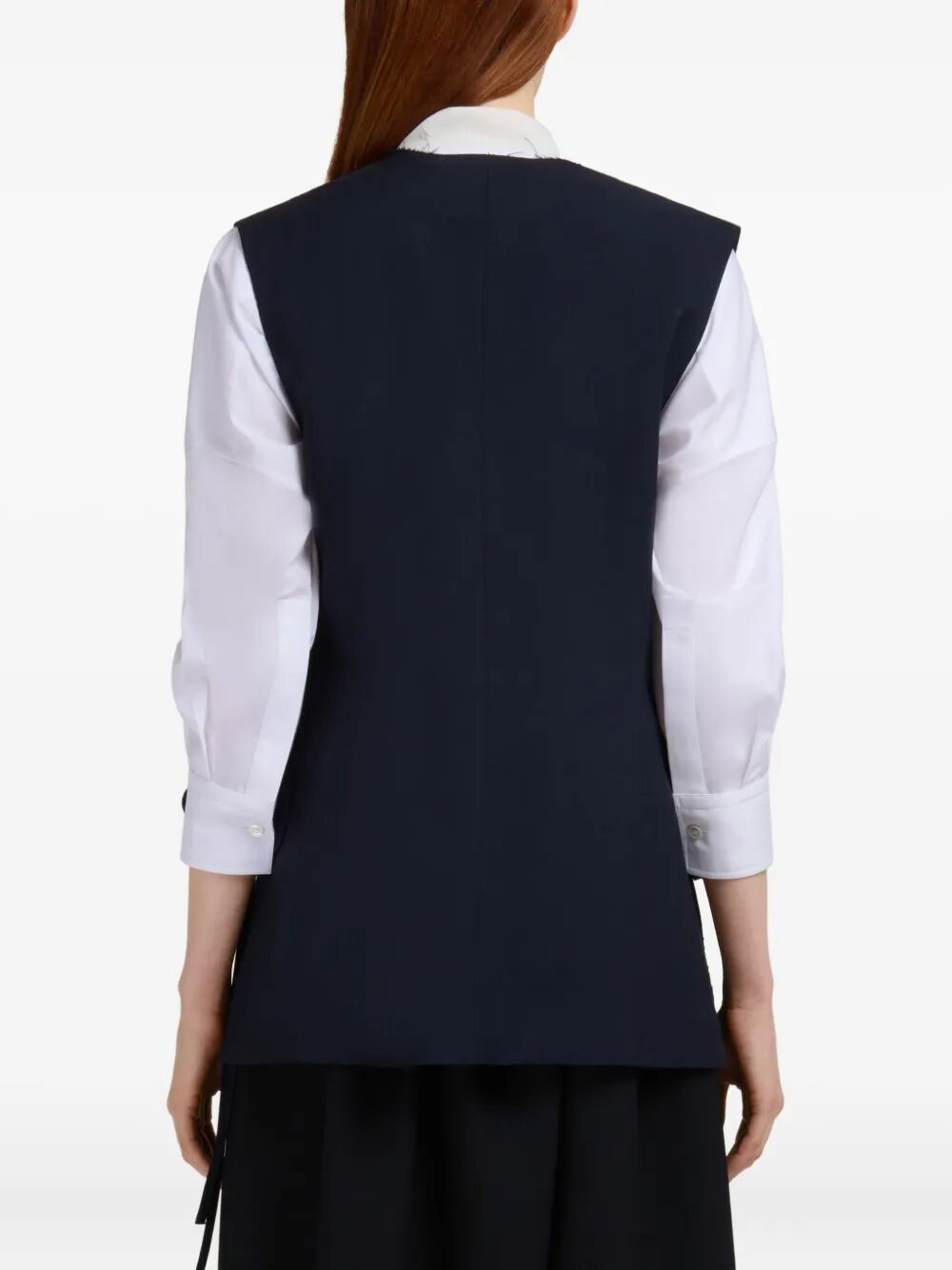 WOOL WAISTCOAT WITH SIDE SLITS Marni