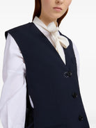 WOOL WAISTCOAT WITH SIDE SLITS Marni