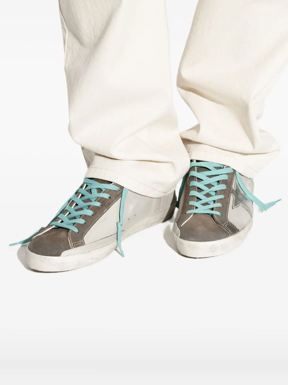 SUPER-STAR LEATHER UPPER SUEDE TOE Golden Goose