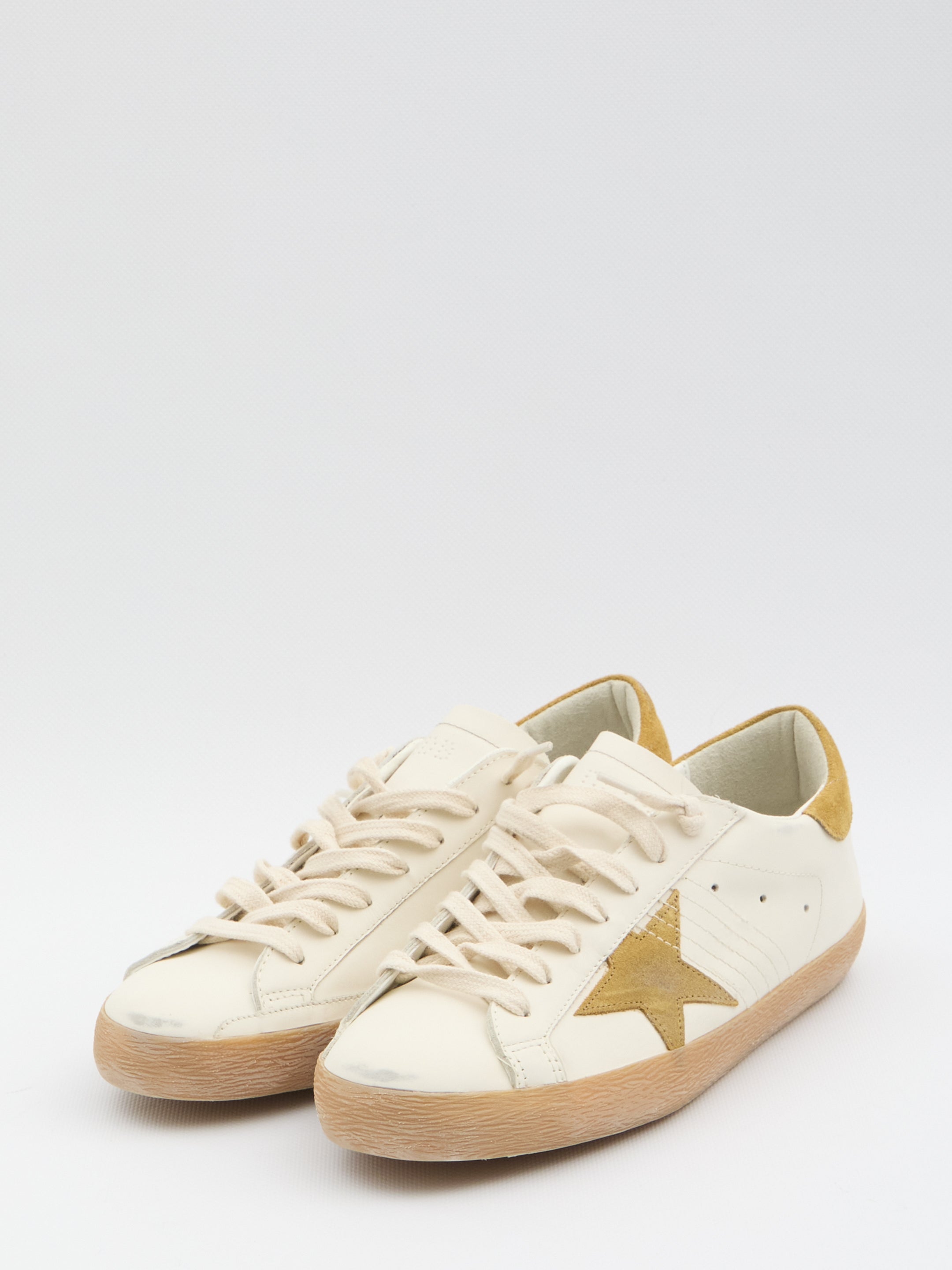 SUPER STAR LEATHER UPPER TOE AND TO Golden Goose