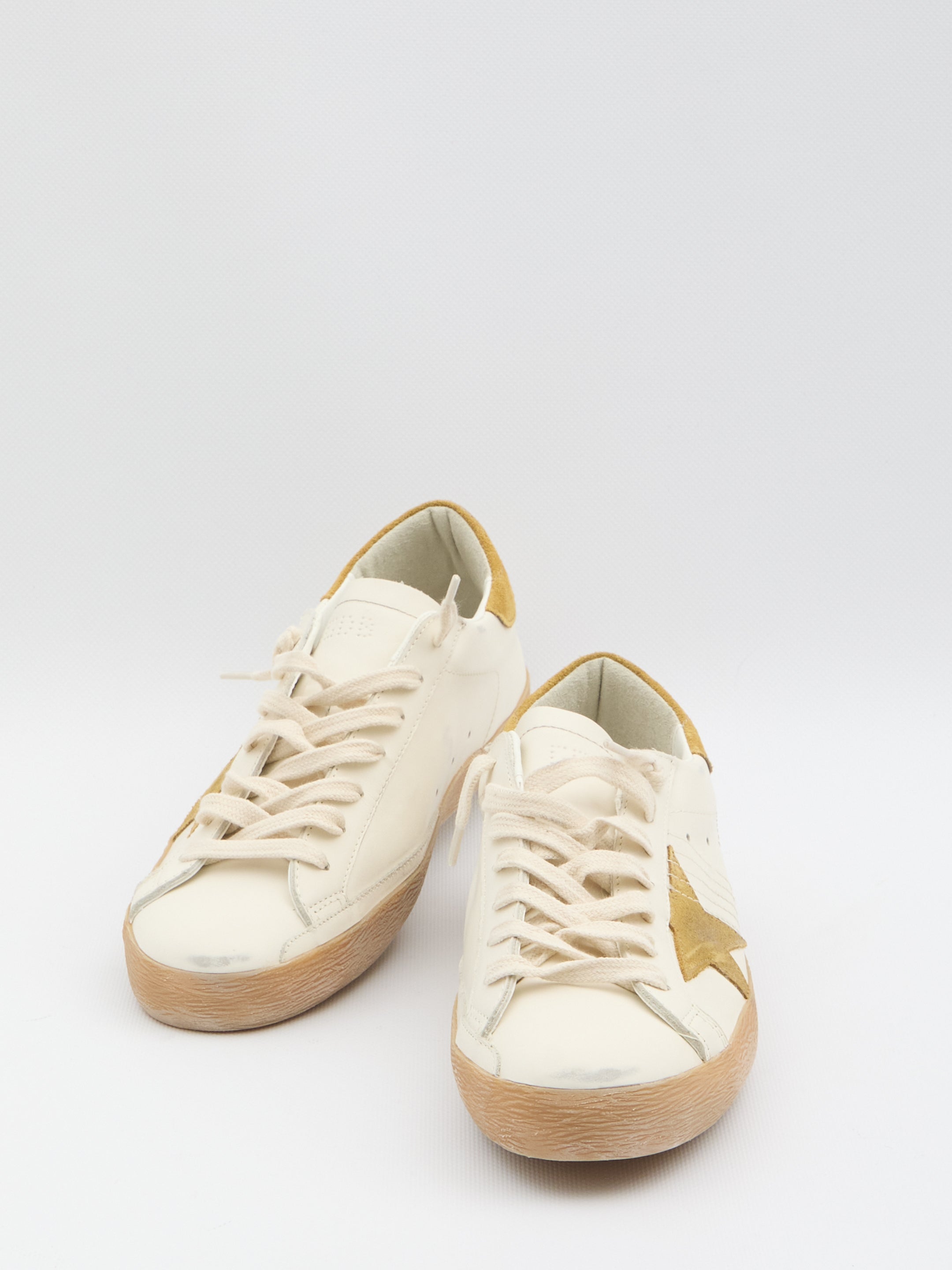 SUPER STAR LEATHER UPPER TOE AND TO Golden Goose