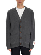 CARDIGAN REVERS LOGO Golden Goose GREY M