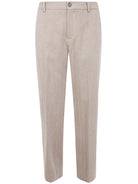 "JOURNEY" MAN`S RELAX STRAIGHT PANT TAILORING CHEVRONNE Golden Goose BROWN 52
