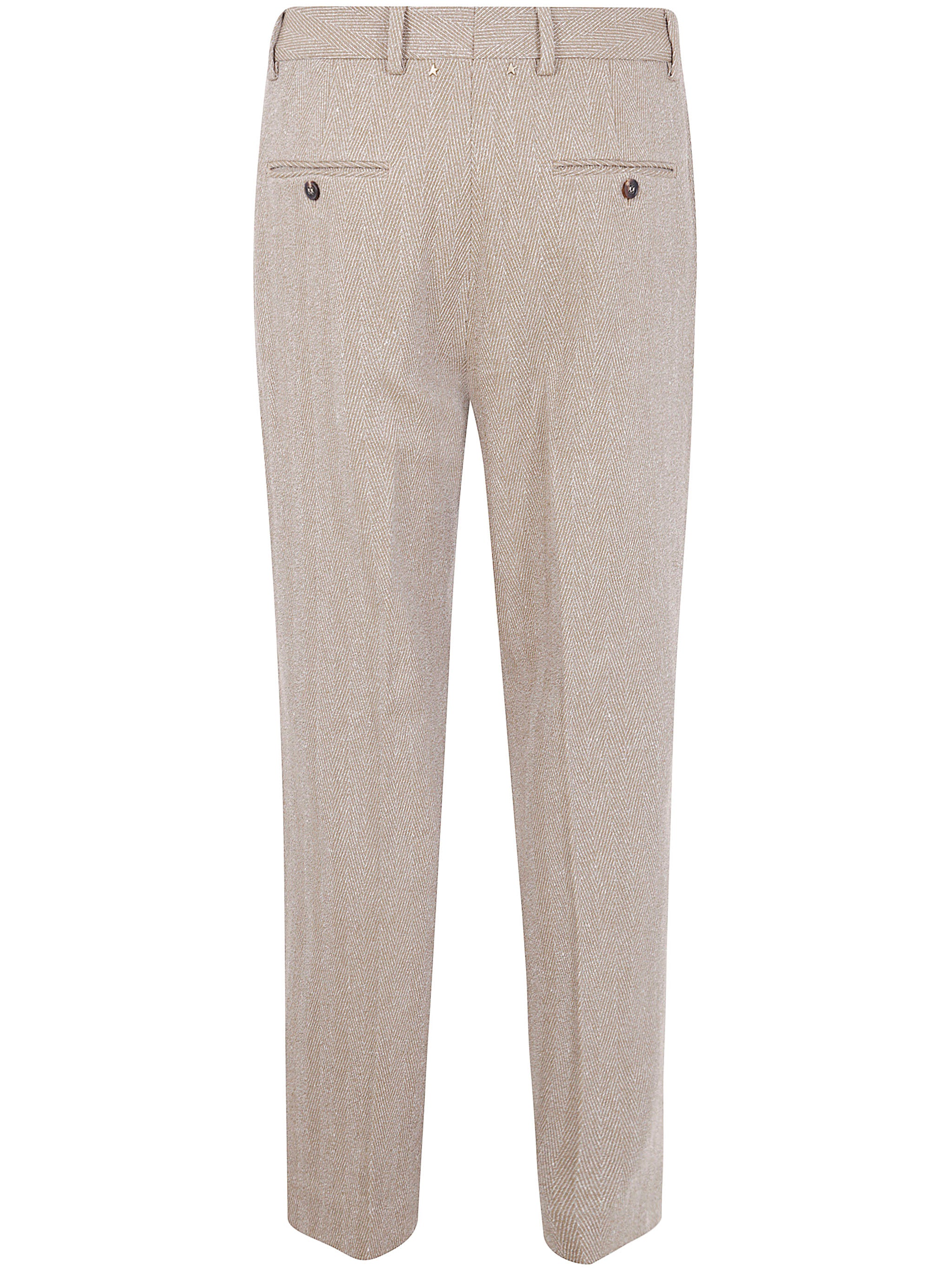 "JOURNEY" MAN`S RELAX STRAIGHT PANT TAILORING CHEVRONNE Golden Goose
