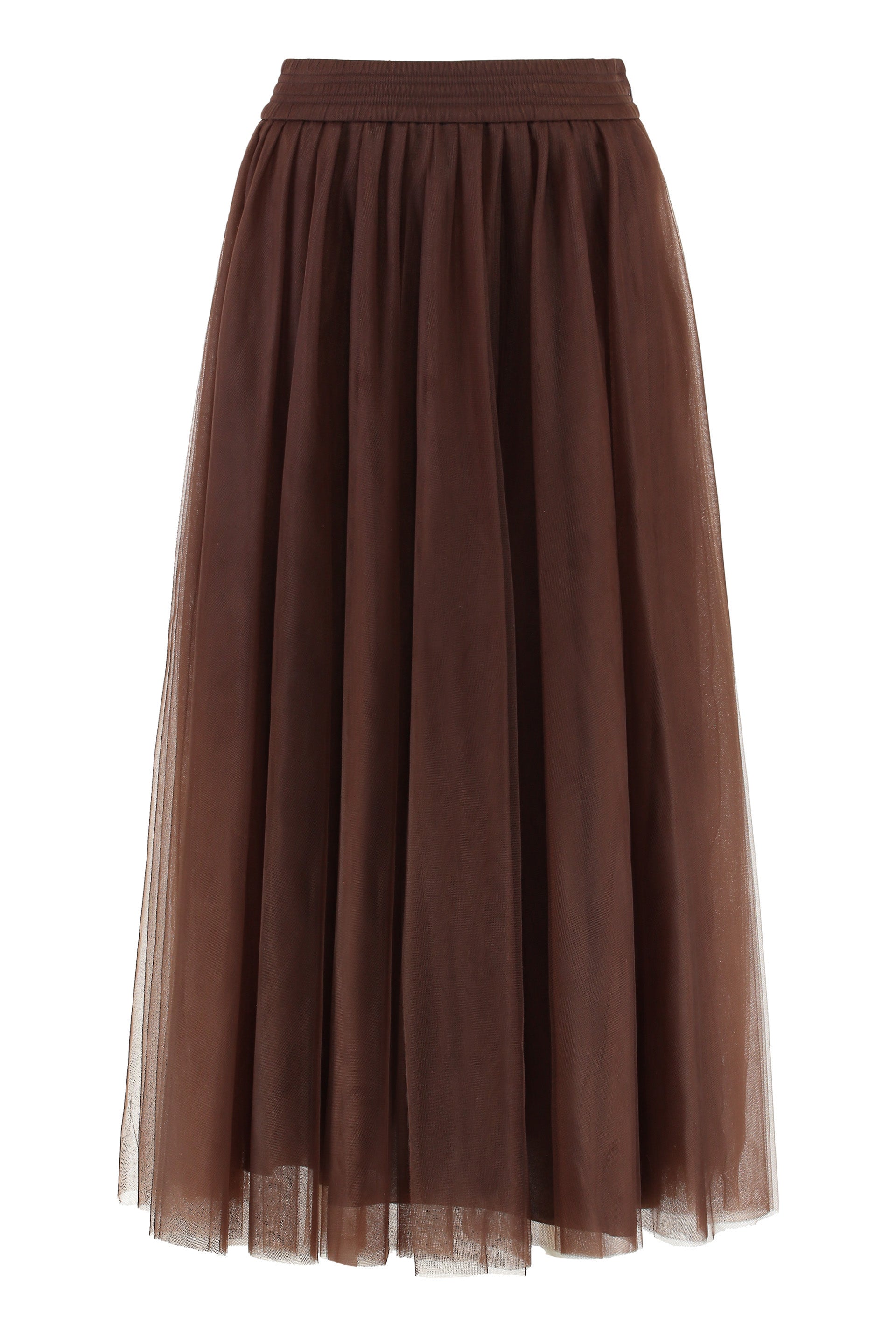 TULLE WIDE SKIRT Fabiana Filippi BROWN 40