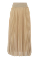 PLEATED MID-LENGTH SKIRT Fabiana Filippi NUDE & NEUTRALS 40