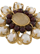 ANILLO PERLAS/GRANATE DORADO GOOSSENS