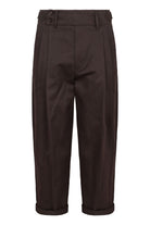 COTTON-TWILL BUSH-TROUSERS Dolce & Gabbana brown 50