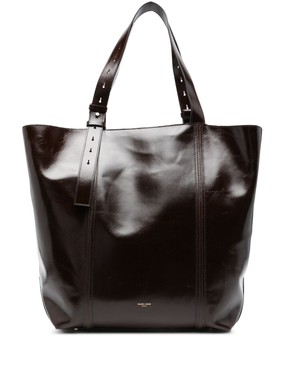 24.7 LEATHER HANDBAG Golden Goose BROWN UNI