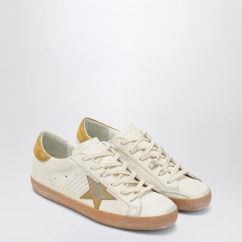 SUPER-STAR LEATHER SNEAKERS Golden Goose OCHRE 35