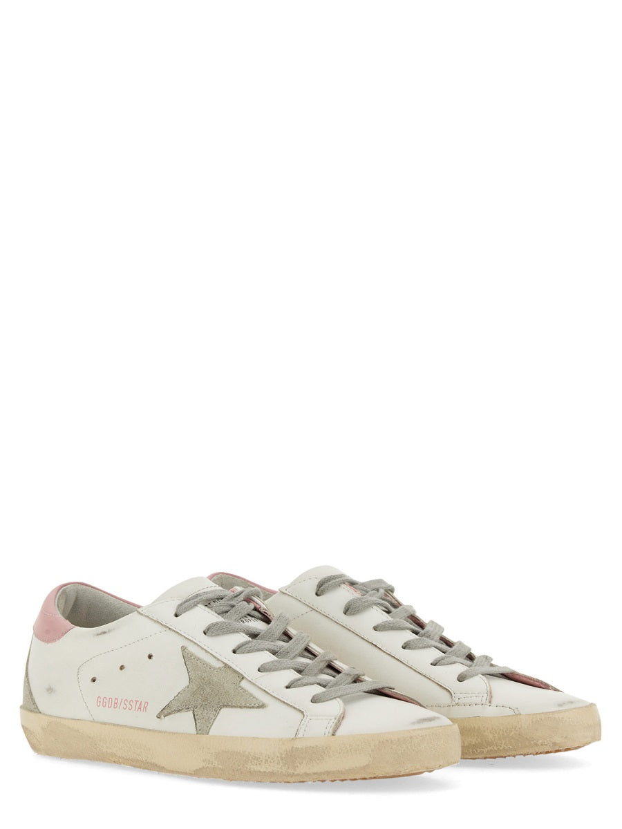 SUPER-STAR LEATHER UPPER AND HEEL S Golden Goose