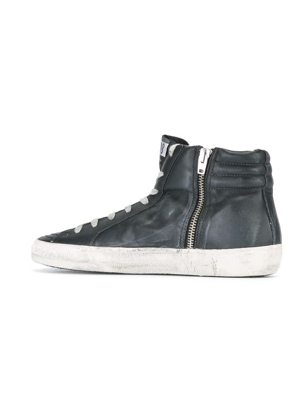 SLIDE LEATHER UPPER STAR LIST AND W Golden Goose