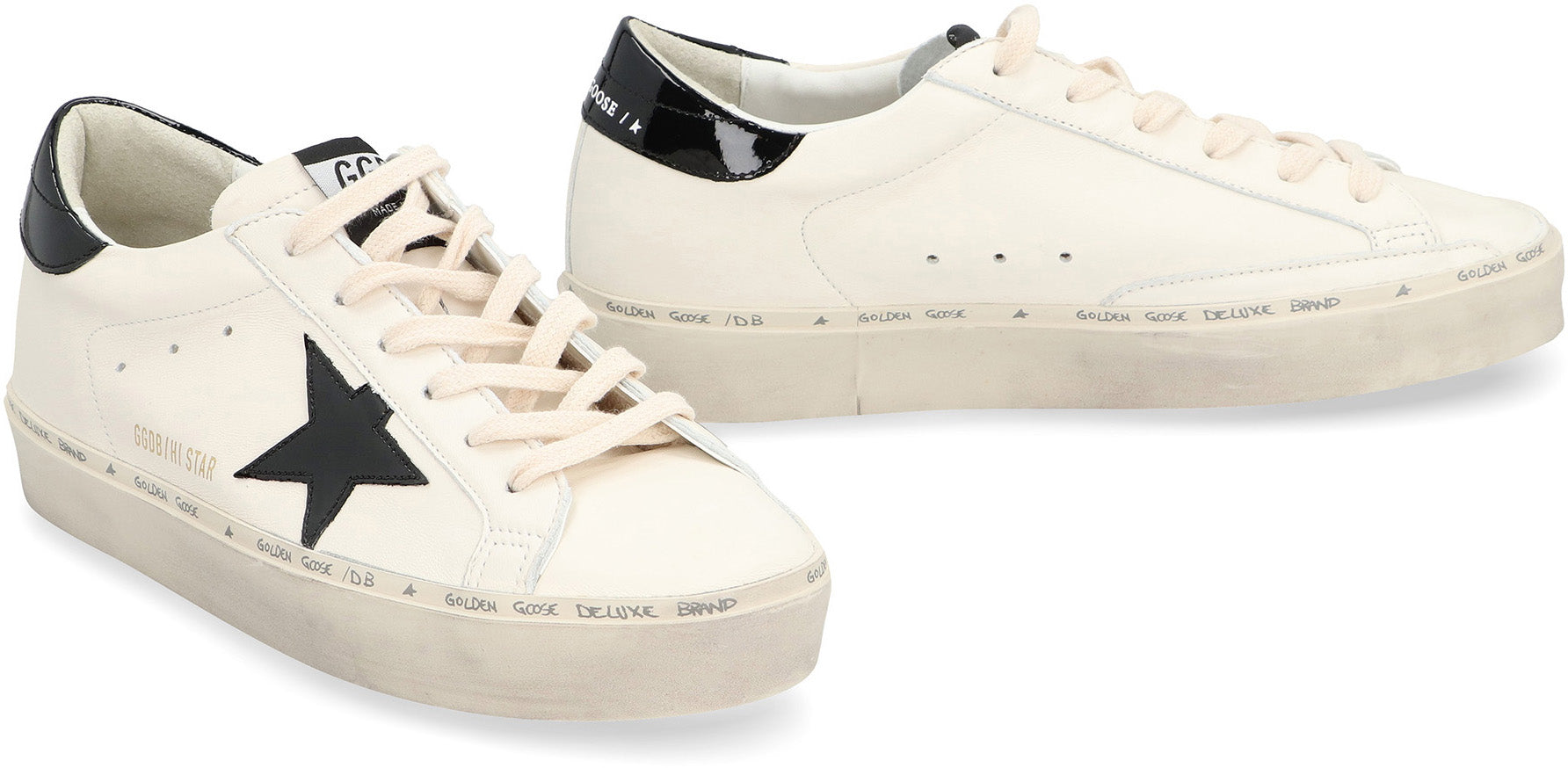 HI STAR LEATHER LOW-TOP SNEAKERS Golden Goose