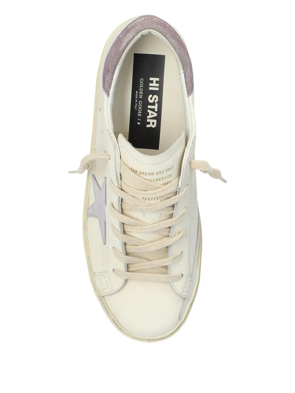 HI STAR LEATHER PLATFORM SNEAKERS Golden Goose