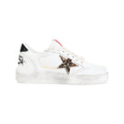LEOPARD-PRINT LEATHER STAR SNEAKERS Golden Goose WHITE 39