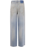 "JOURNEY W`S" MELODY BOYFRIEND PANT COTTON DENIM OFFICINA WASH WITH STUDS ON SIDE Golden Goose