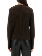 WOOL SWEATER WITH BUTTON DETAIL Golden Goose