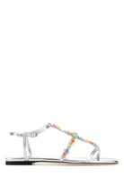 GWYN/DAISY FLAT Jimmy Choo SILVERMULTI 37.5
