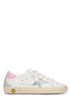 SUPER-STAR LEATHER UPPER GOLDEN GOOSE KIDS WHITESILVERICEORCHIDPINK 28