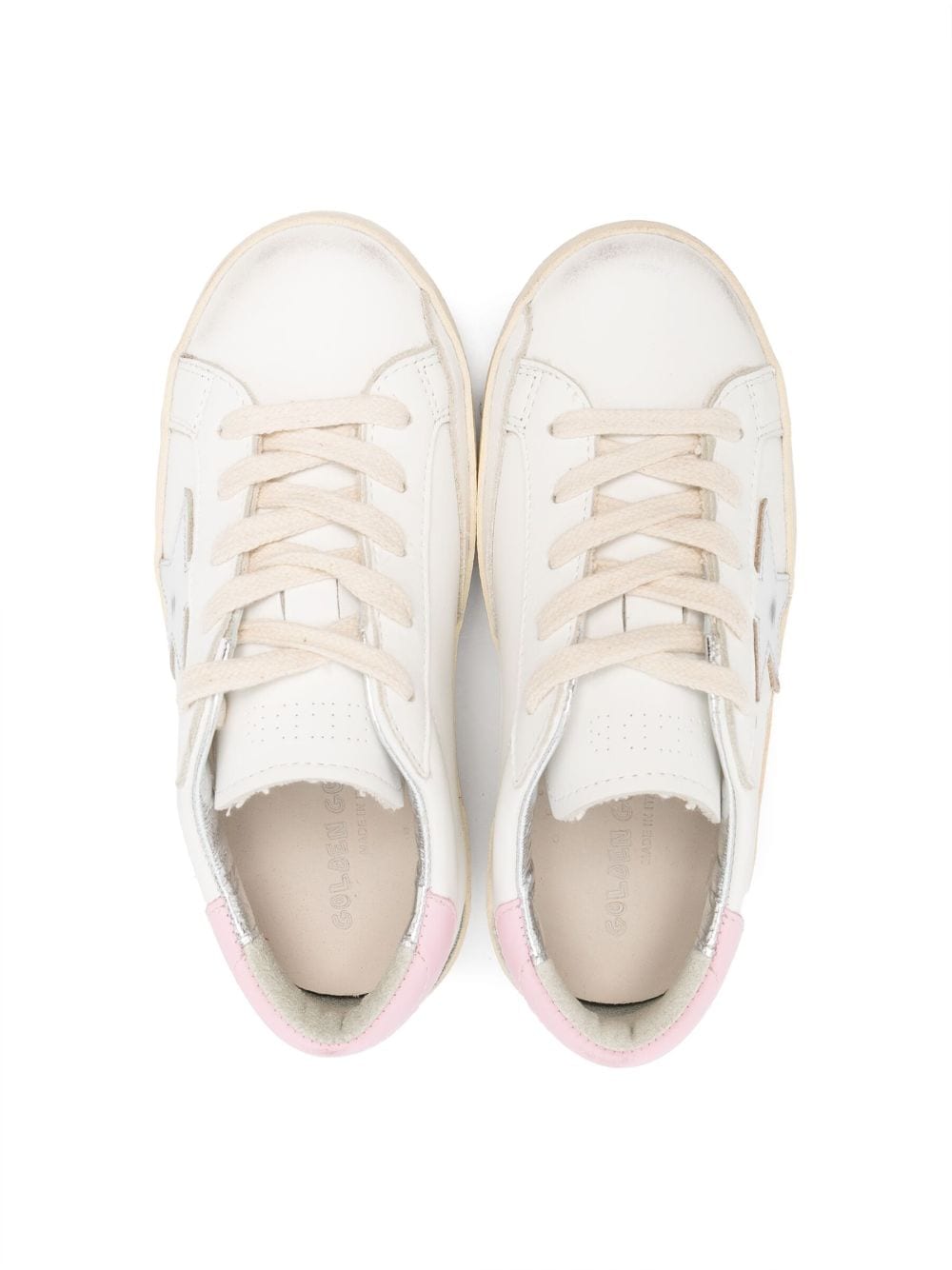SUPER-STAR LEATHER UPPER GOLDEN GOOSE KIDS