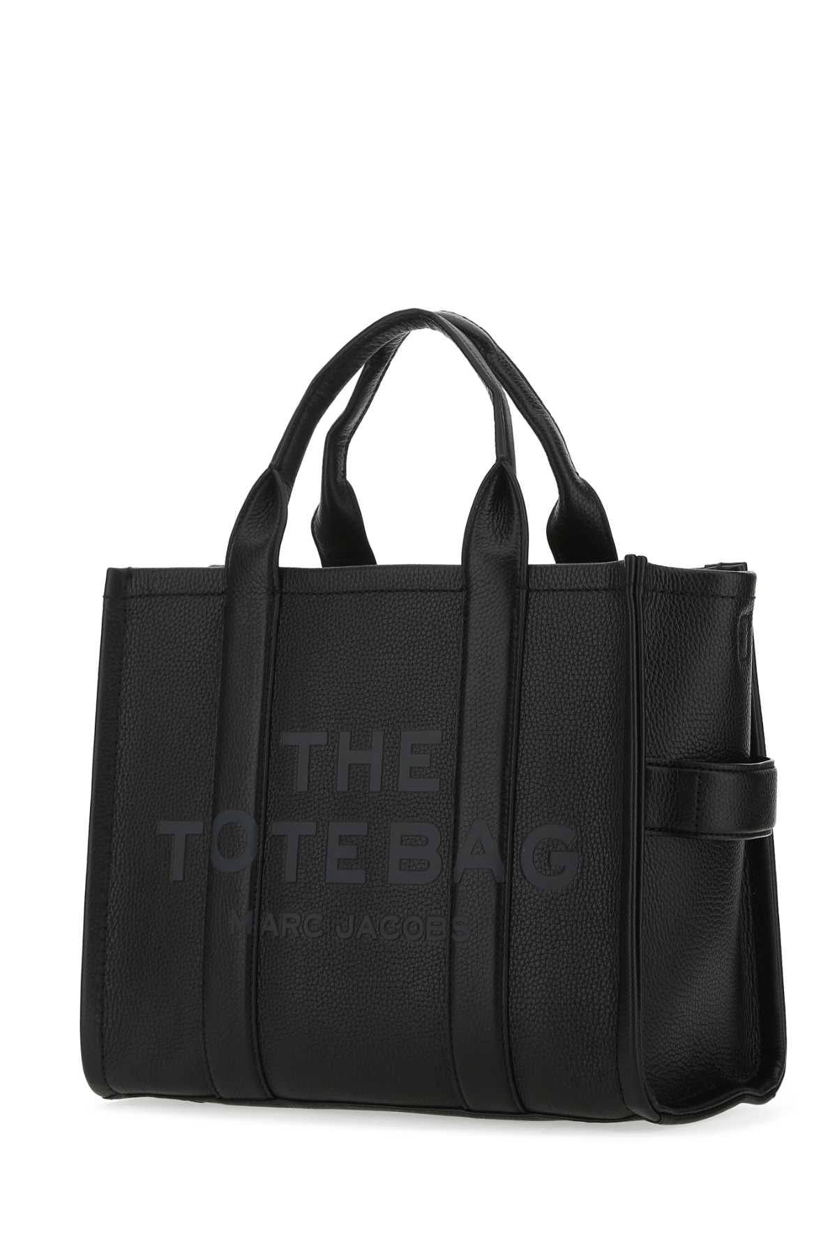 BLACK LEATHER MEDIUM THE TOTE BAG HANDBAG Marc Jacobs