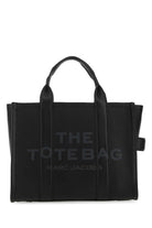 BLACK LEATHER MEDIUM THE TOTE BAG HANDBAG Marc Jacobs BLACK TU