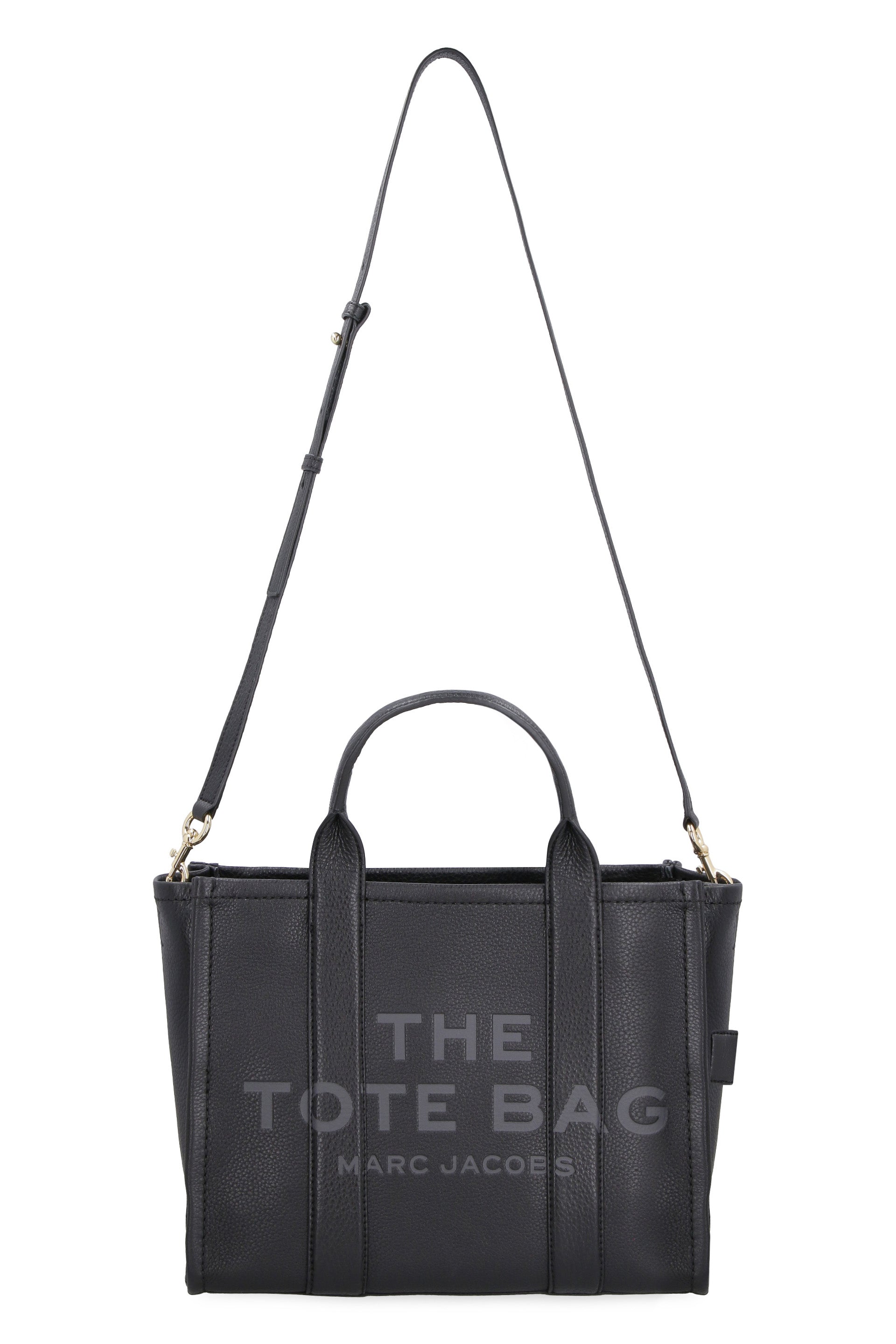 BLACK LEATHER MEDIUM THE TOTE BAG HANDBAG Marc Jacobs