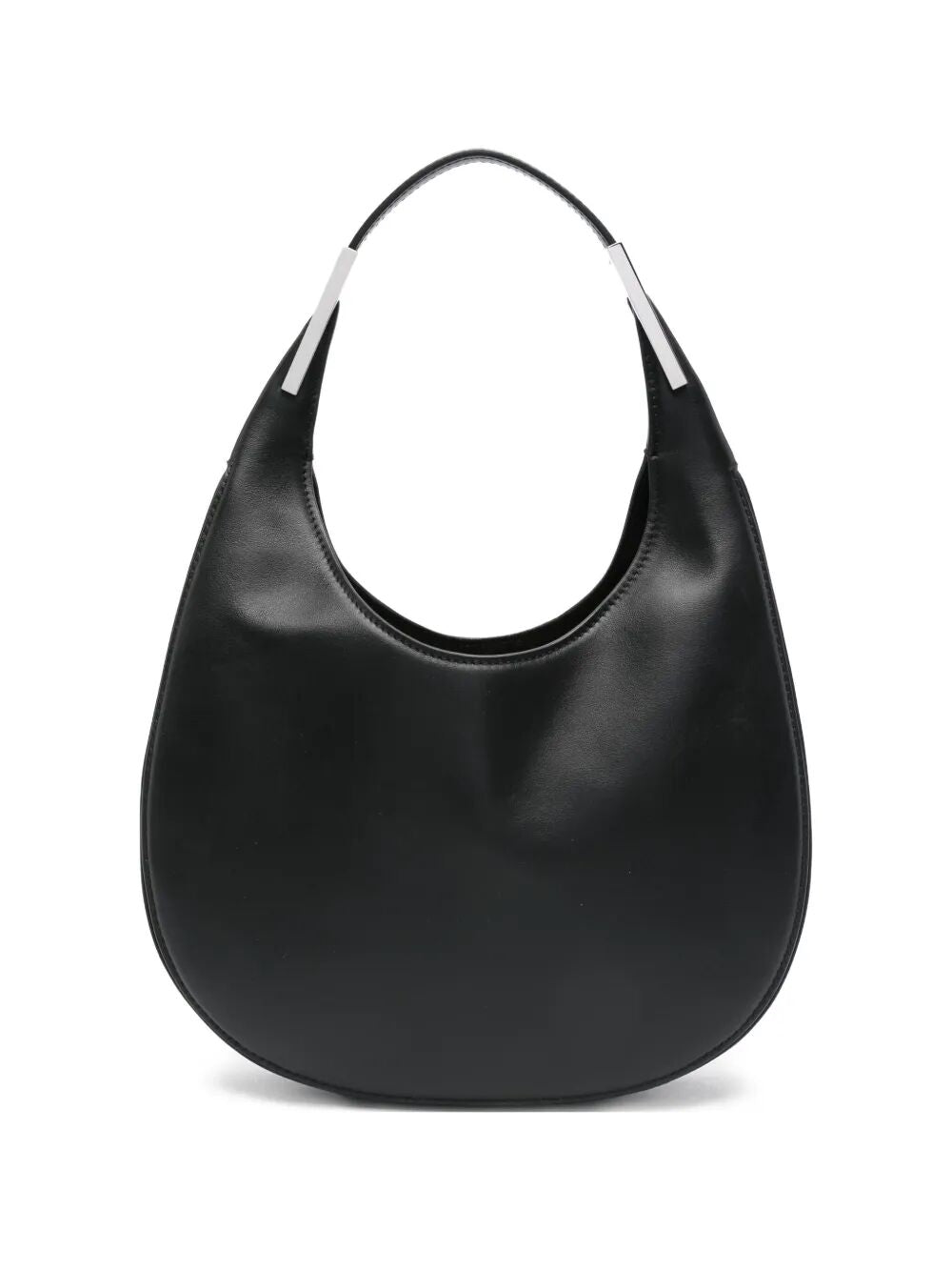 "THE SMALL FLORENCE" HOBO IN SMOOTH CALF LEATHER SAVETTE BLACK UNICA