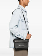 BLACK LEATHER SMALL TRAVELLER CROSSBODY BAG Tom Ford