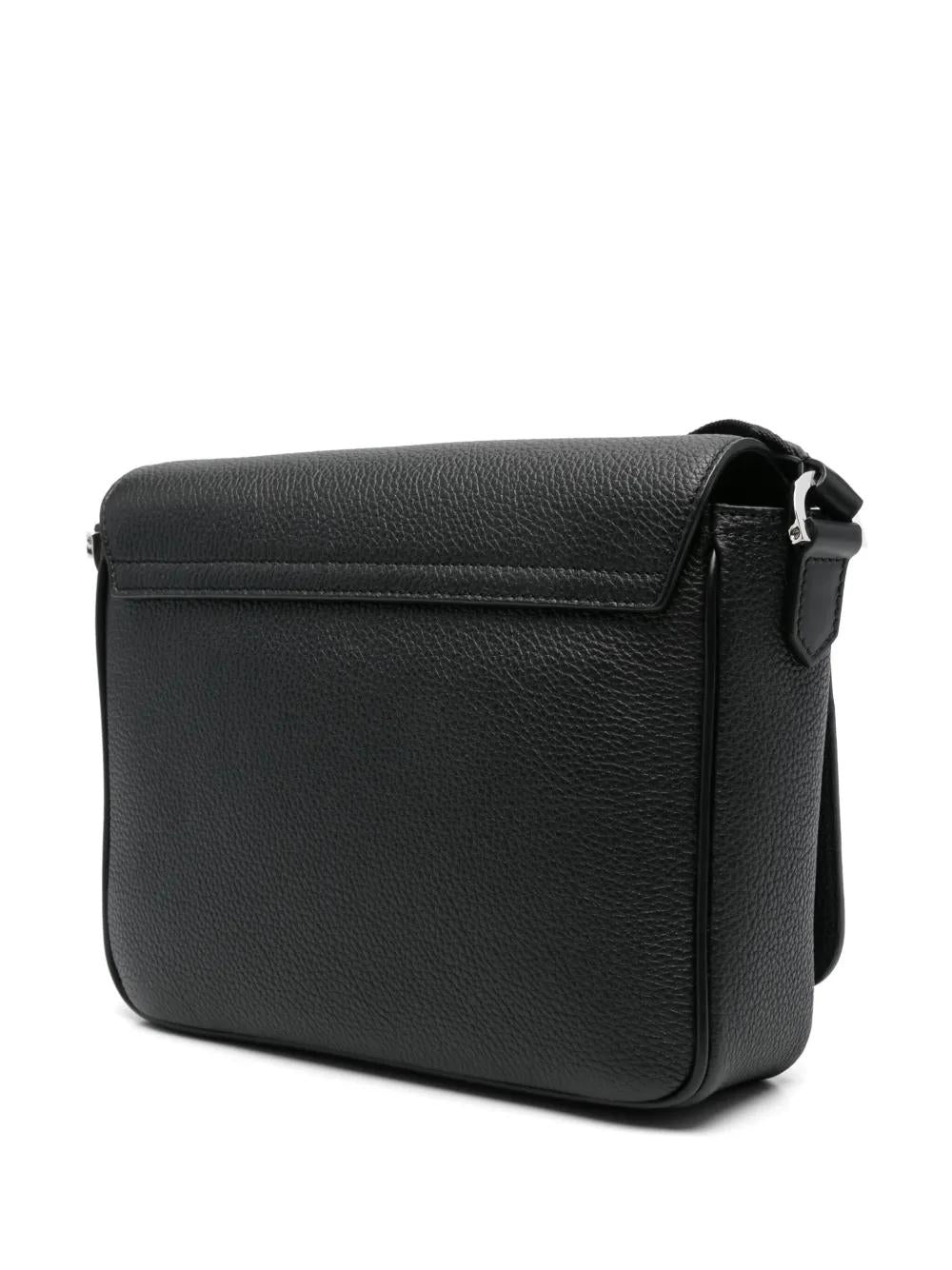 BLACK LEATHER SMALL TRAVELLER CROSSBODY BAG Tom Ford