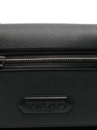 BLACK LEATHER SMALL TRAVELLER CROSSBODY BAG Tom Ford
