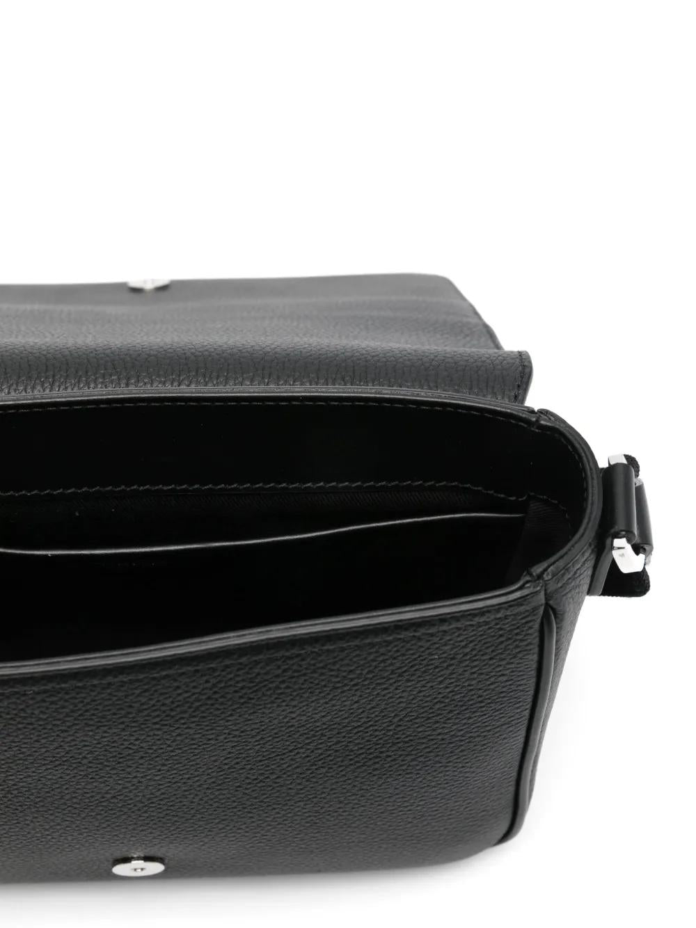 BLACK LEATHER SMALL TRAVELLER CROSSBODY BAG Tom Ford