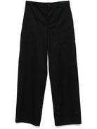 COTTON AND SILK CARGO TROUSERS LOEWE BLACK 46