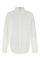 WHITE POPLIN SHIRT LOEWE WHITE 37