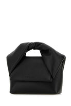 BLACK LEATHER SMALL TWISTER HANDBAG Jw Anderson