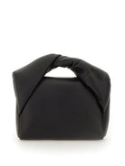 BLACK LEATHER SMALL TWISTER HANDBAG Jw Anderson