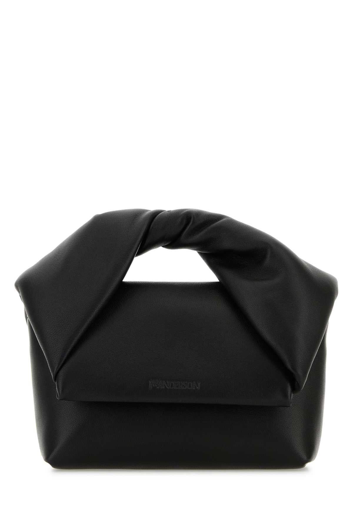 BLACK LEATHER SMALL TWISTER HANDBAG Jw Anderson BLACK TU