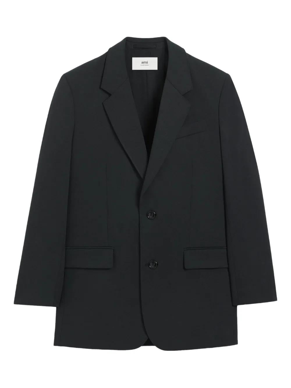 DOUBLEBREASTED WOOL JACKET AMI Paris CHARCOAL 48