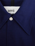 COTTON BLUE COAT AMI Paris