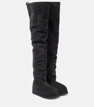 HEIDI THIGH HIGH BOOT 15 CROSTA BLA Amina Muaddi BLACKIVORY 39