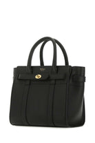 BLACK LEATHER MINI BAYSWATER HANDBAG Mulberry