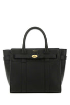 BLACK LEATHER MINI BAYSWATER HANDBAG Mulberry BLACK TU