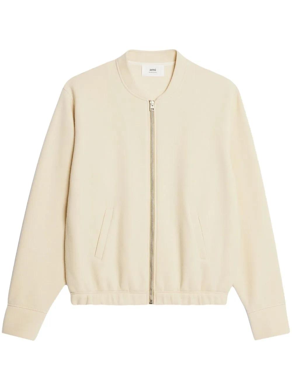 JACKET WITH ZIP AMI Paris IVORY M